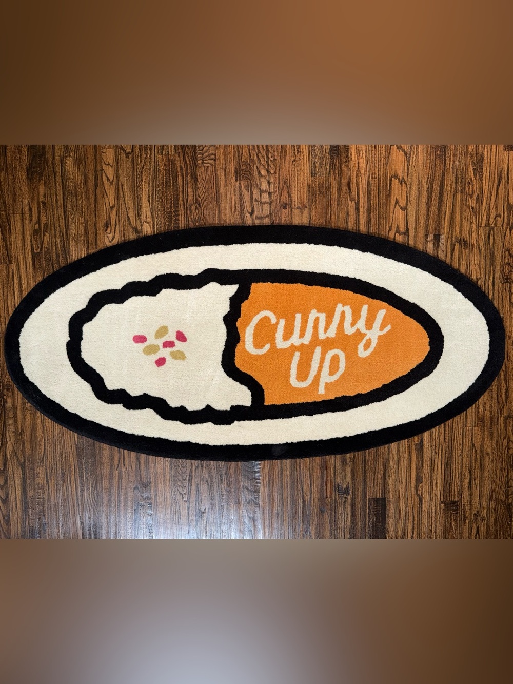 Human Made Japan “Curry Up” Rug Large Nigo Bape White/Orange 60x30” SOLD OUT